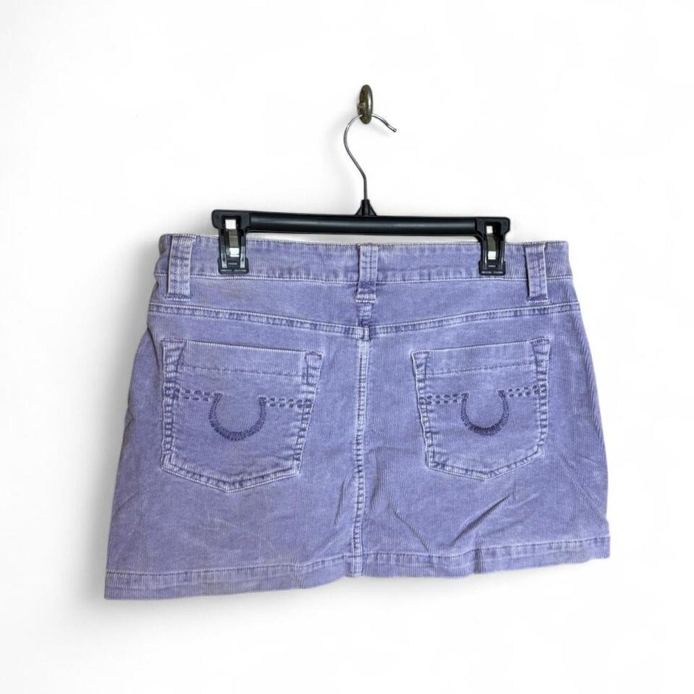 VTG Purple Corduroy Mini Skirt